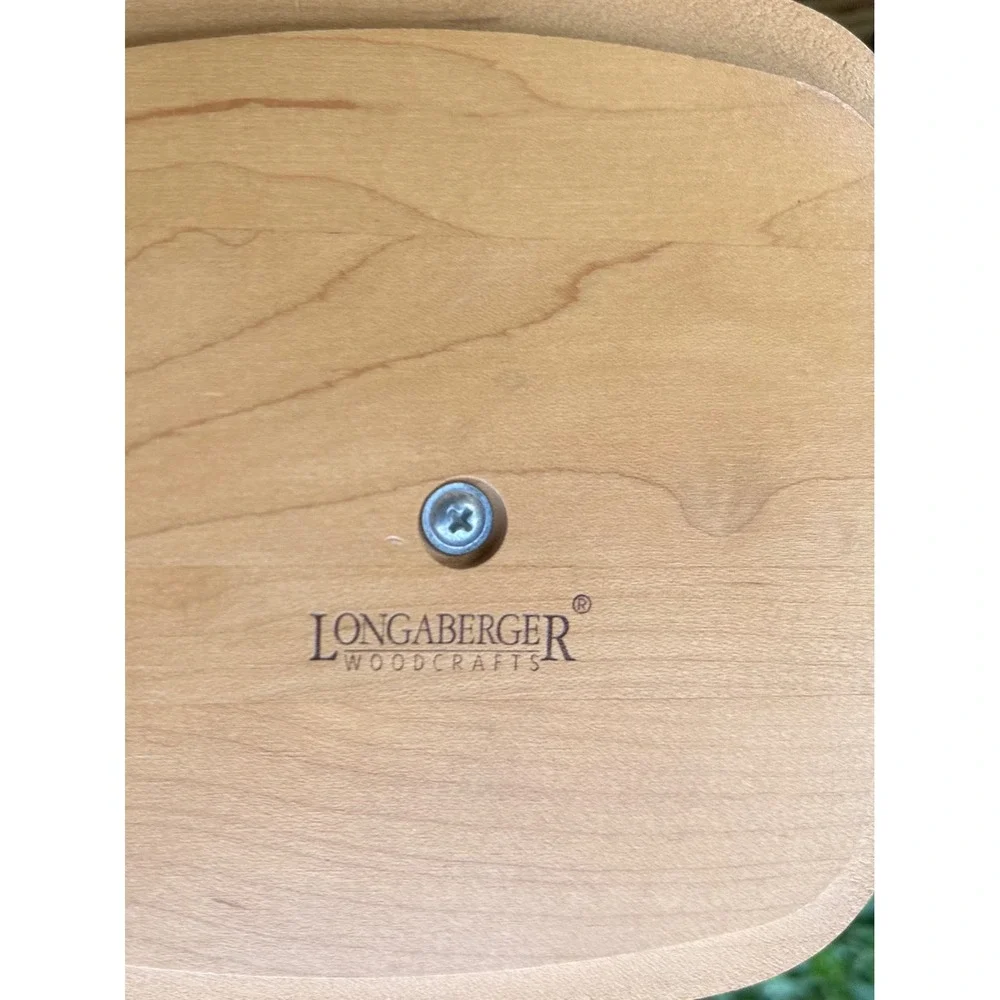 Longaberger 2000 Make A Basket Shop Woven Wood Basket with Lid and Green Liner